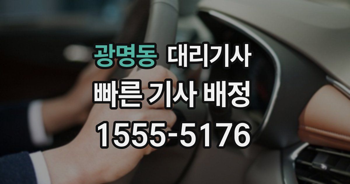 광명동 대리기사