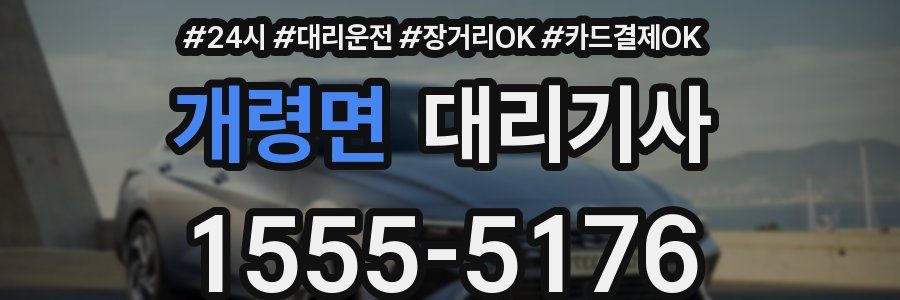 개령면 대리기사