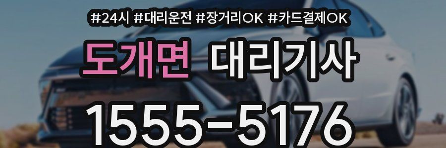 도개면 대리기사