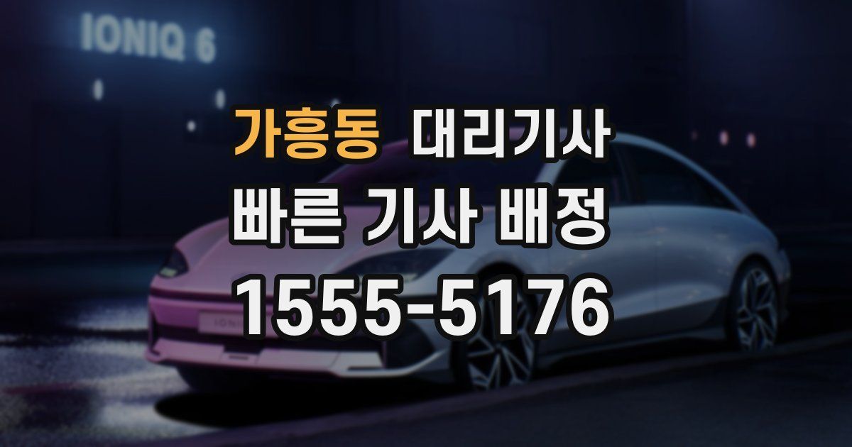 가흥동 대리기사