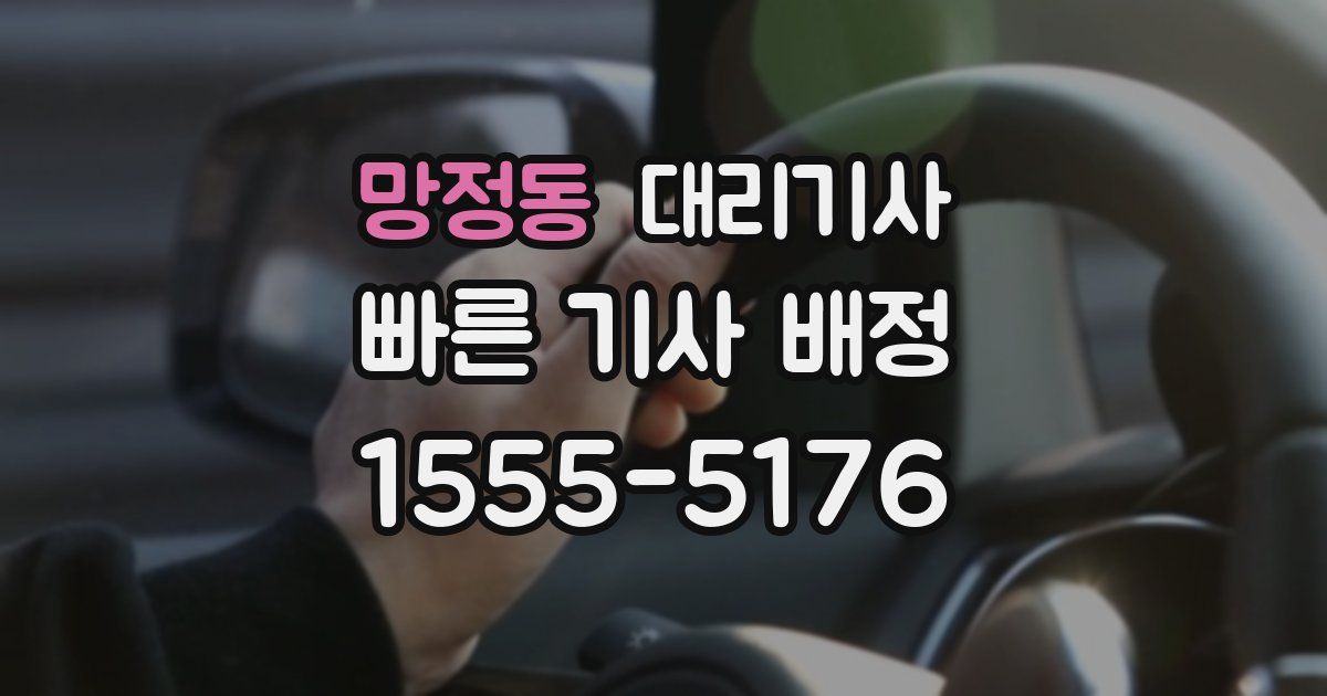 망정동 대리기사