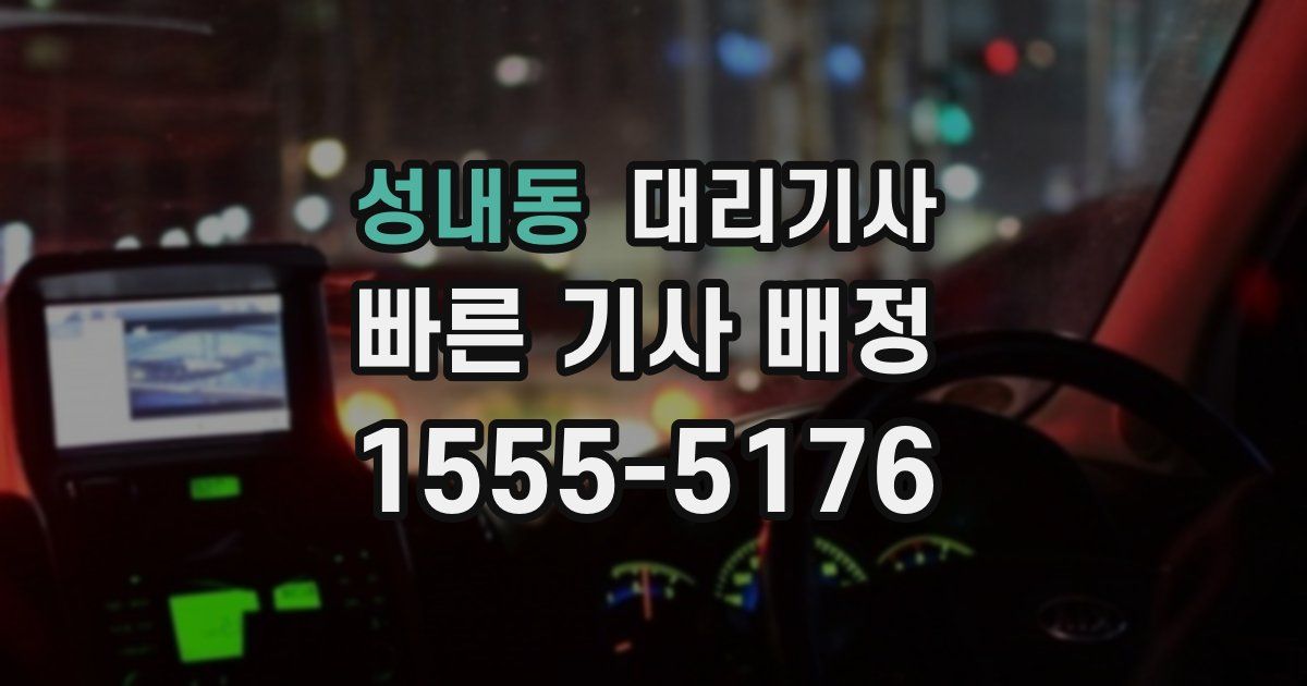 성내동 대리기사