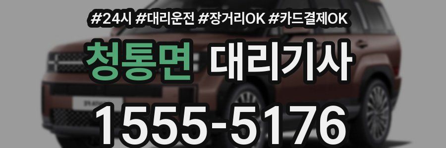 청통면 대리기사