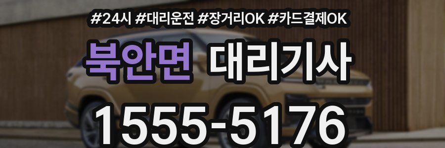북안면 대리기사