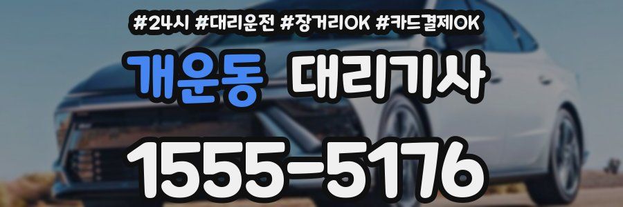 개운동 대리기사