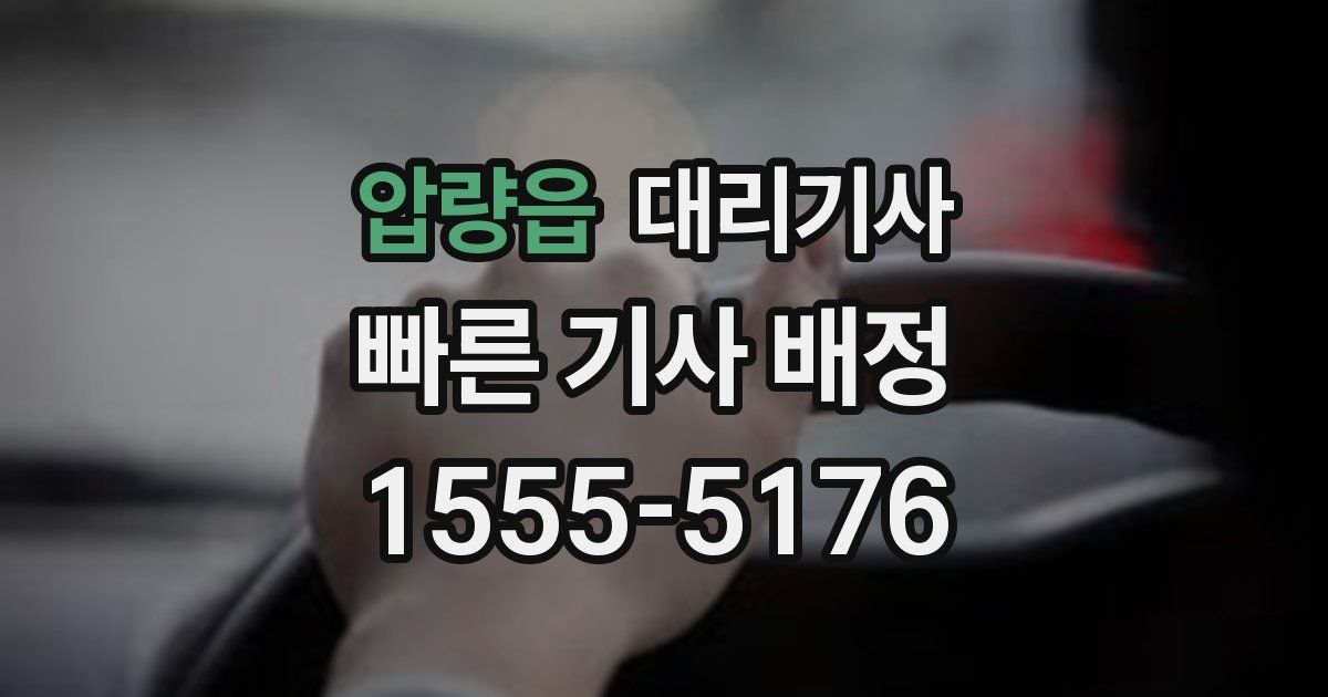 압량읍 대리기사