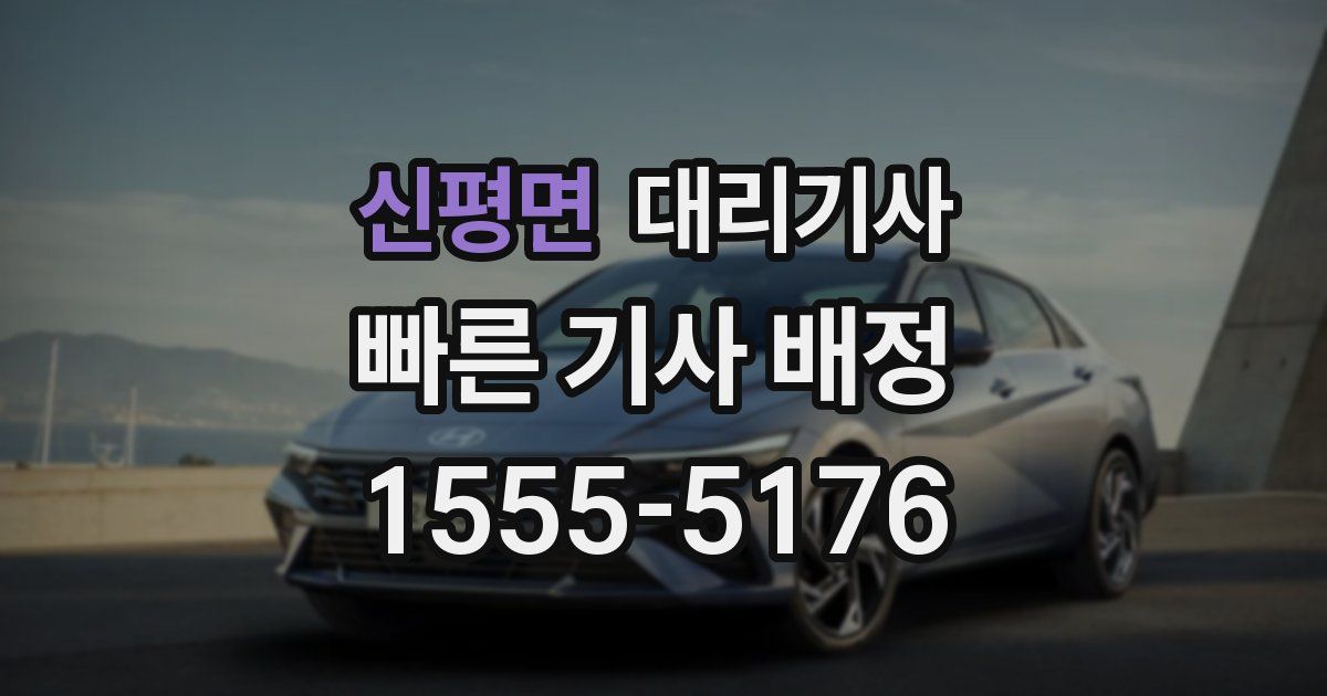 신평면 대리기사