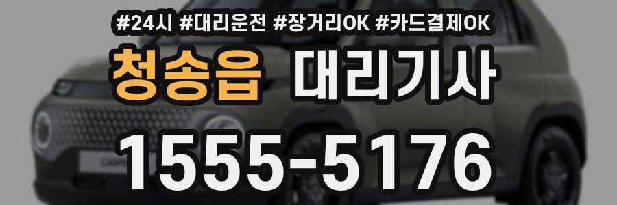 청송읍 대리기사