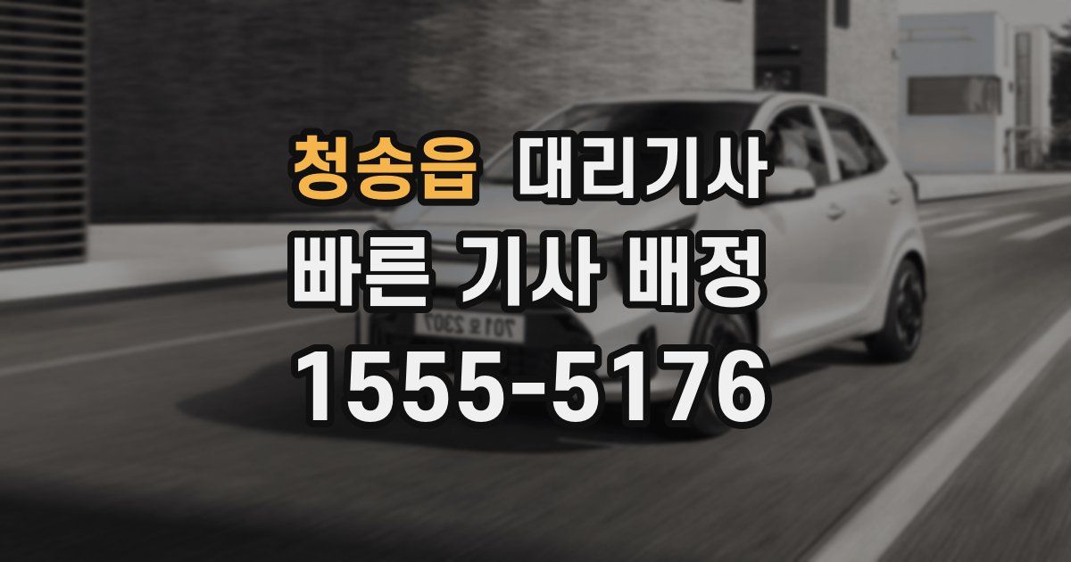 청송읍 대리기사