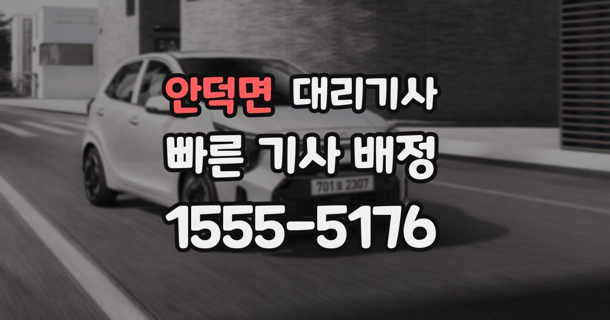 안덕면 대리기사