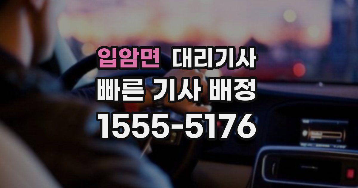 입암면 대리기사