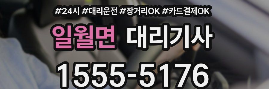 일월면 대리기사