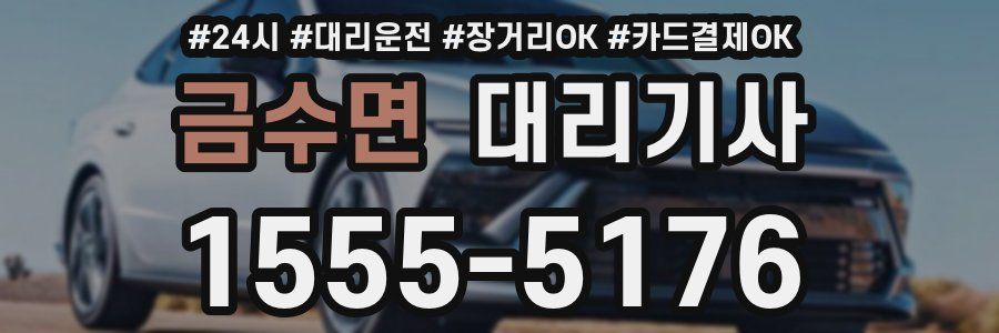 금수면 대리기사