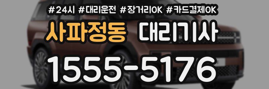 사파정동 대리기사