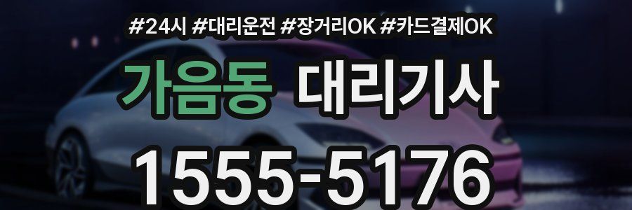 가음동 대리기사