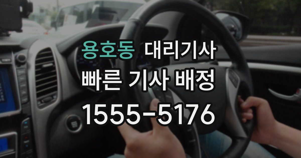 용호동 대리기사