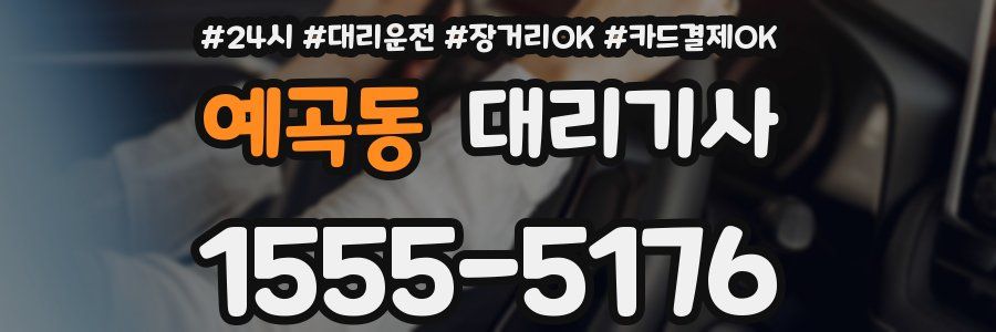 예곡동 대리기사