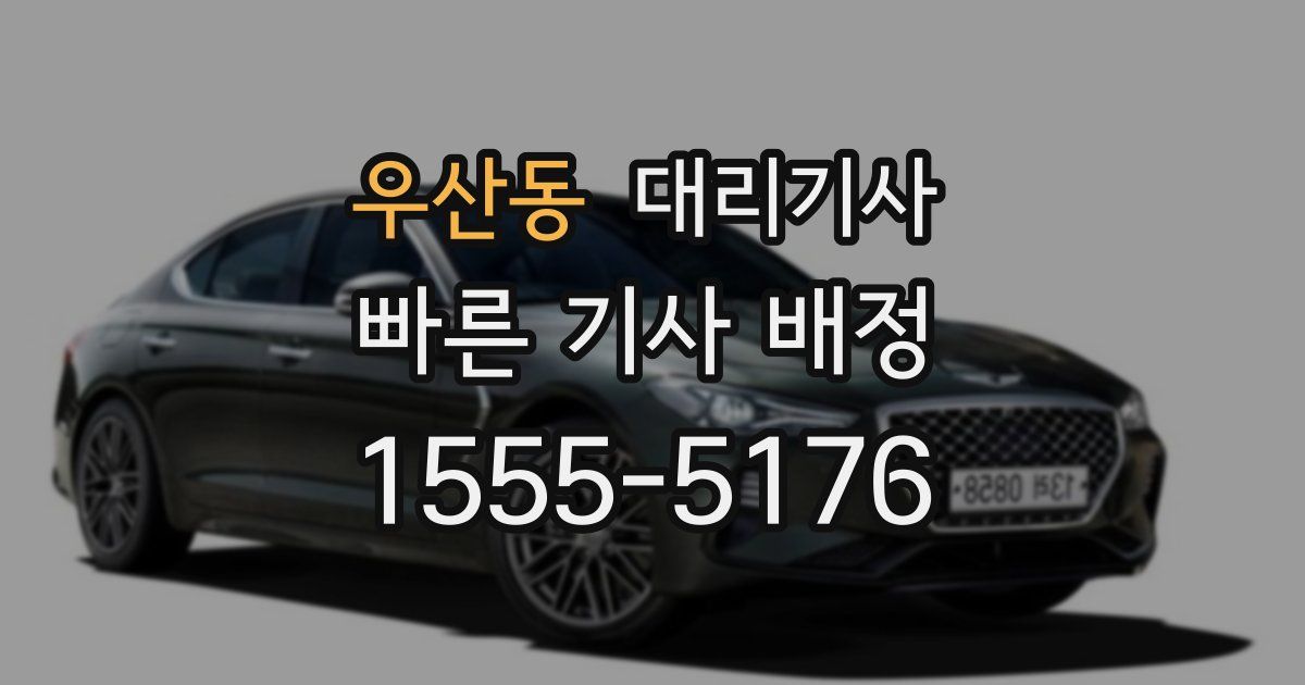 우산동 대리기사