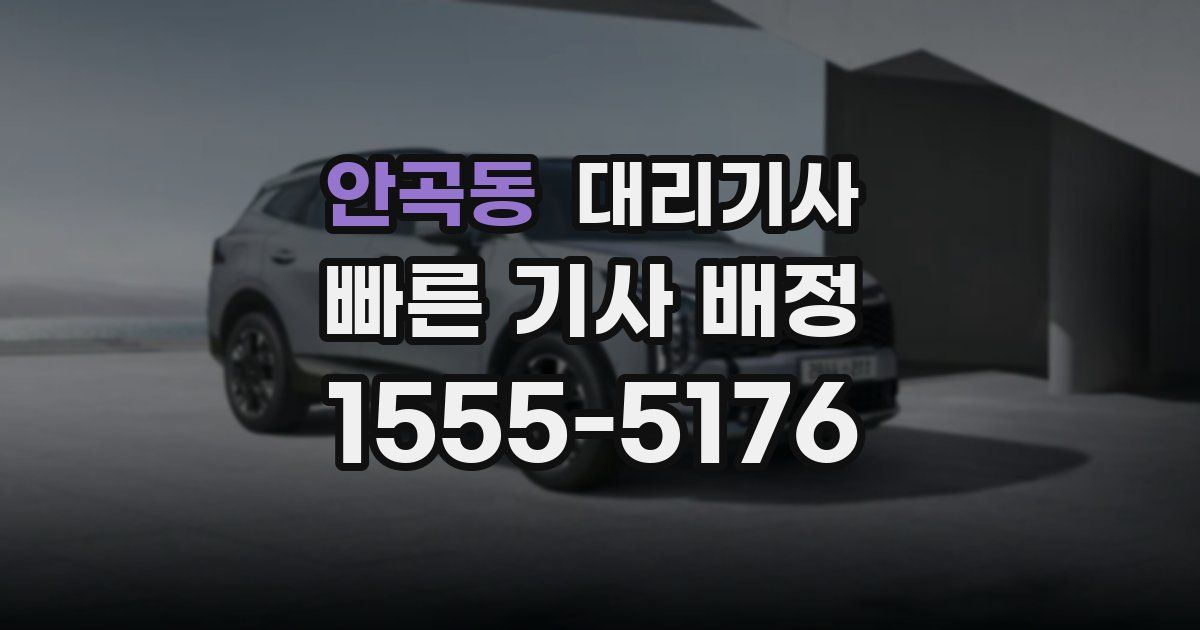 안곡동 대리기사