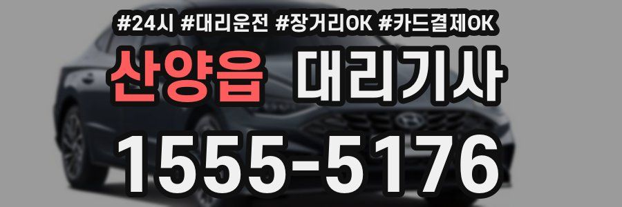 산양읍 대리기사