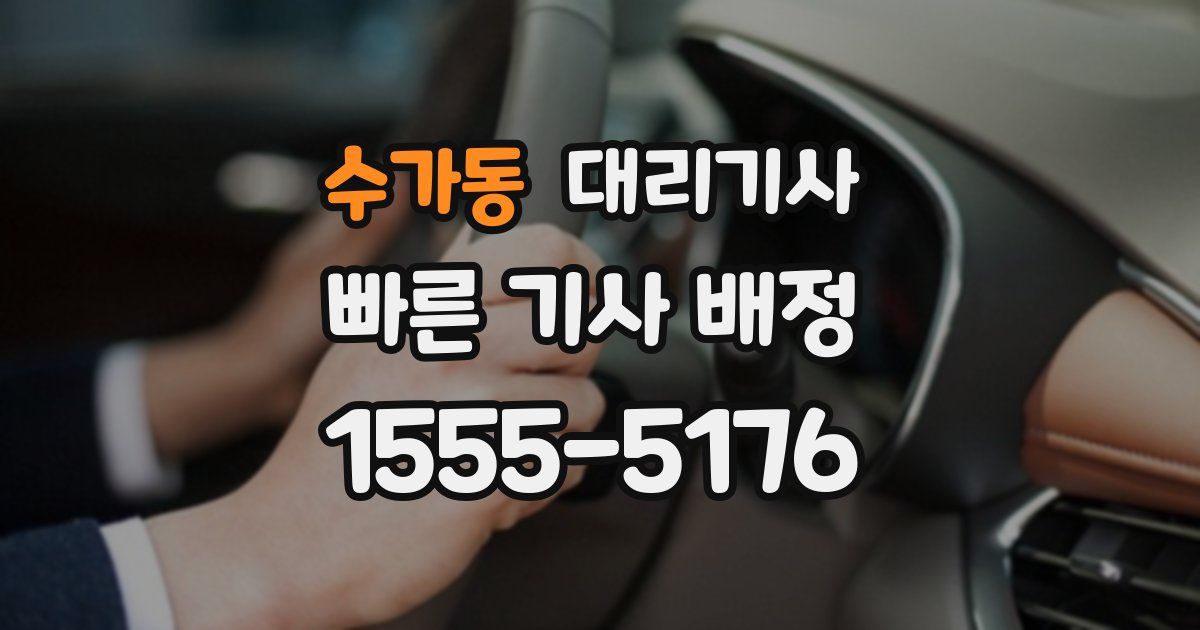 수가동 대리기사
