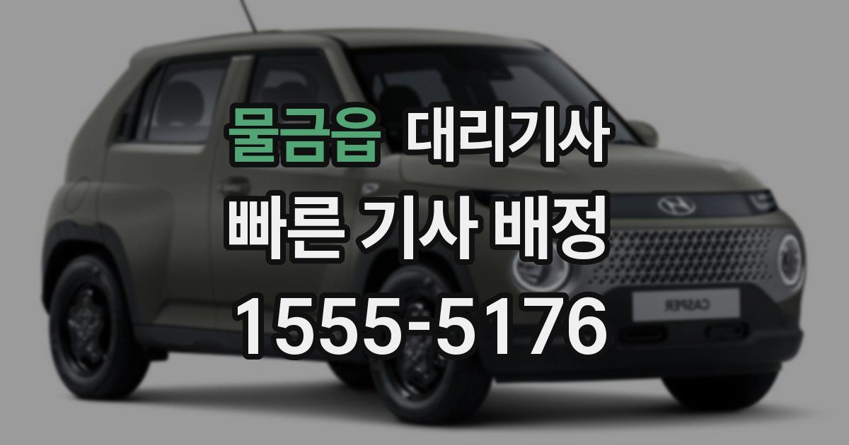 물금읍 대리기사