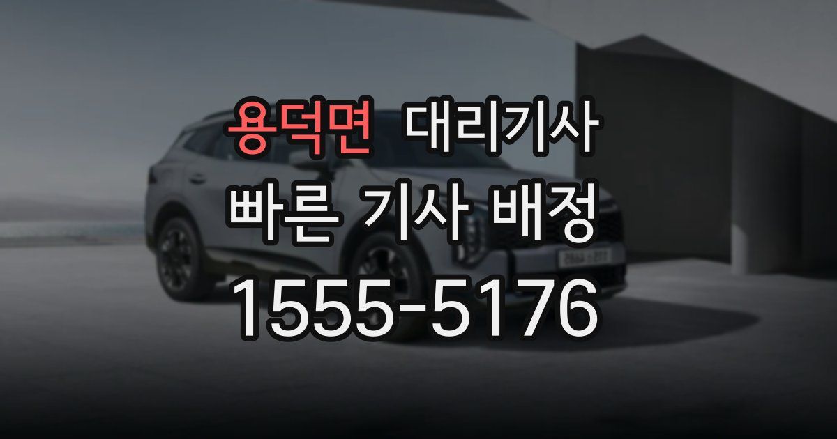 용덕면 대리기사