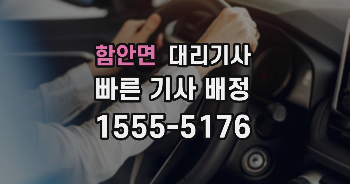 함안면 대리기사