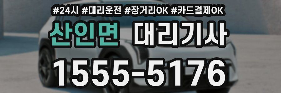 산인면 대리기사