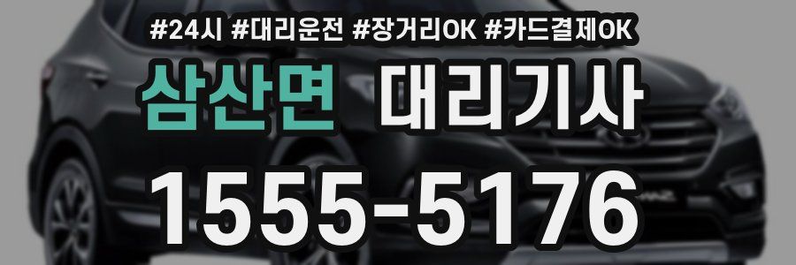 삼산면 대리기사