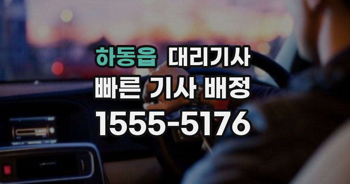 하동읍 대리기사