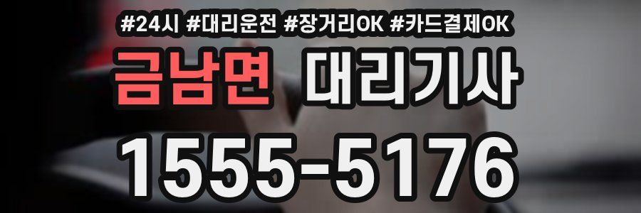금남면 대리기사