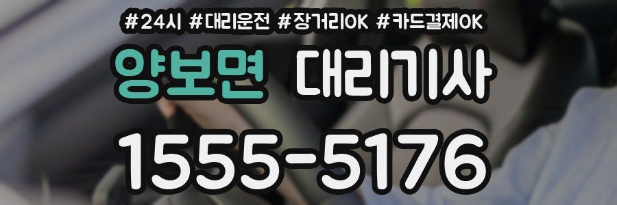 양보면 대리기사