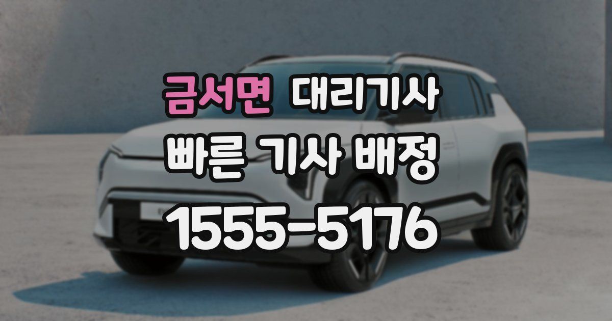 금서면 대리기사