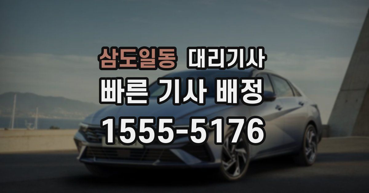 삼도일동 대리기사