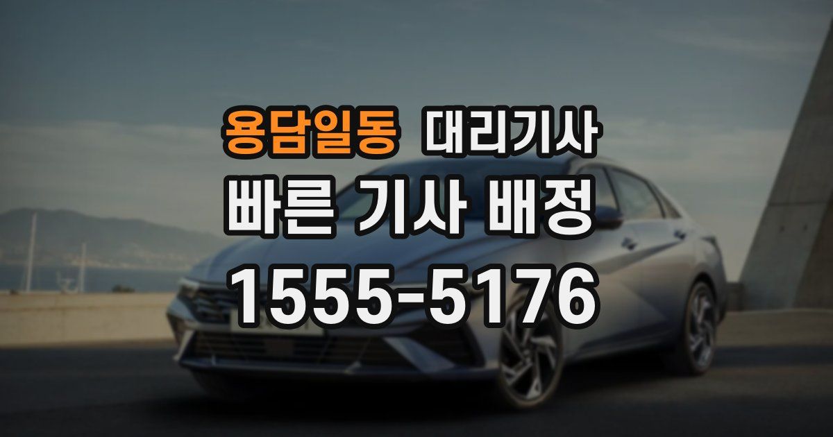 용담일동 대리기사