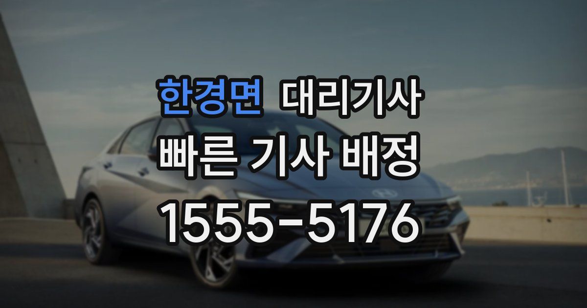 한경면 대리기사