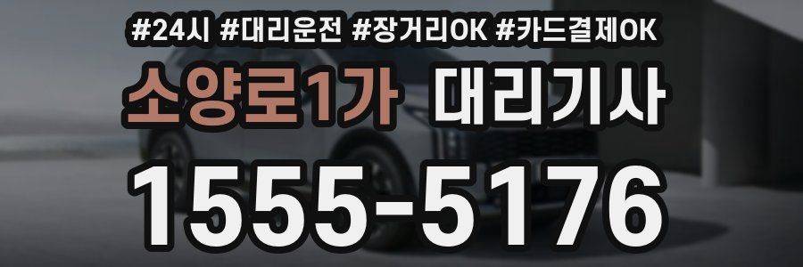 소양로1가 대리기사