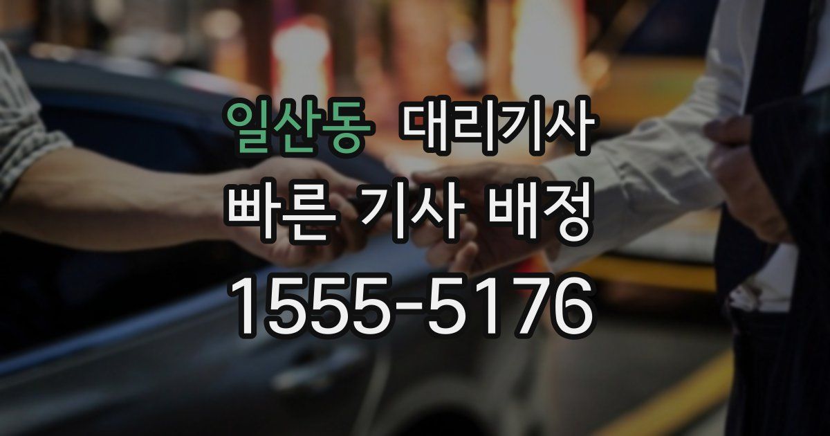 일산동 대리기사
