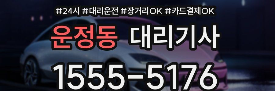 운정동 대리기사