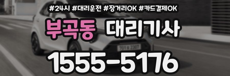 부곡동 대리기사