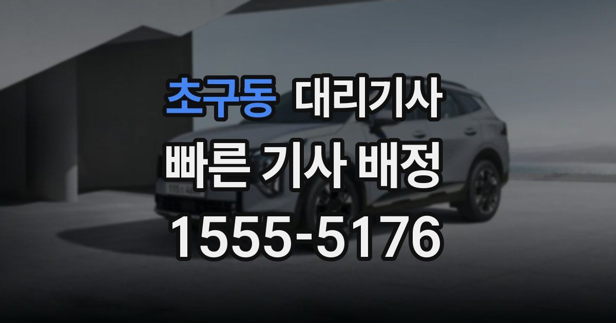초구동 대리기사