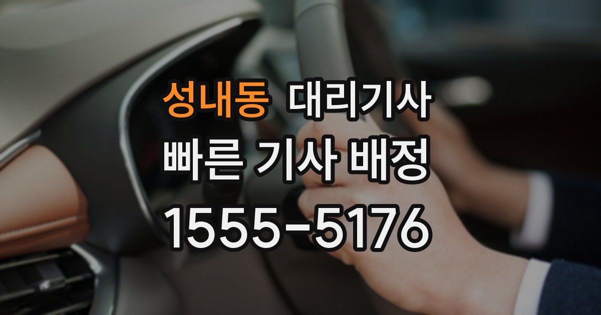 성내동 대리기사