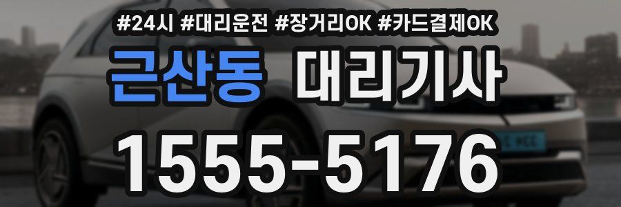 근산동 대리기사