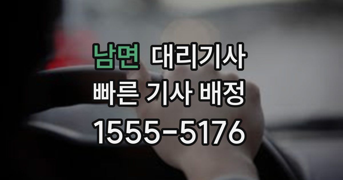남면 대리기사