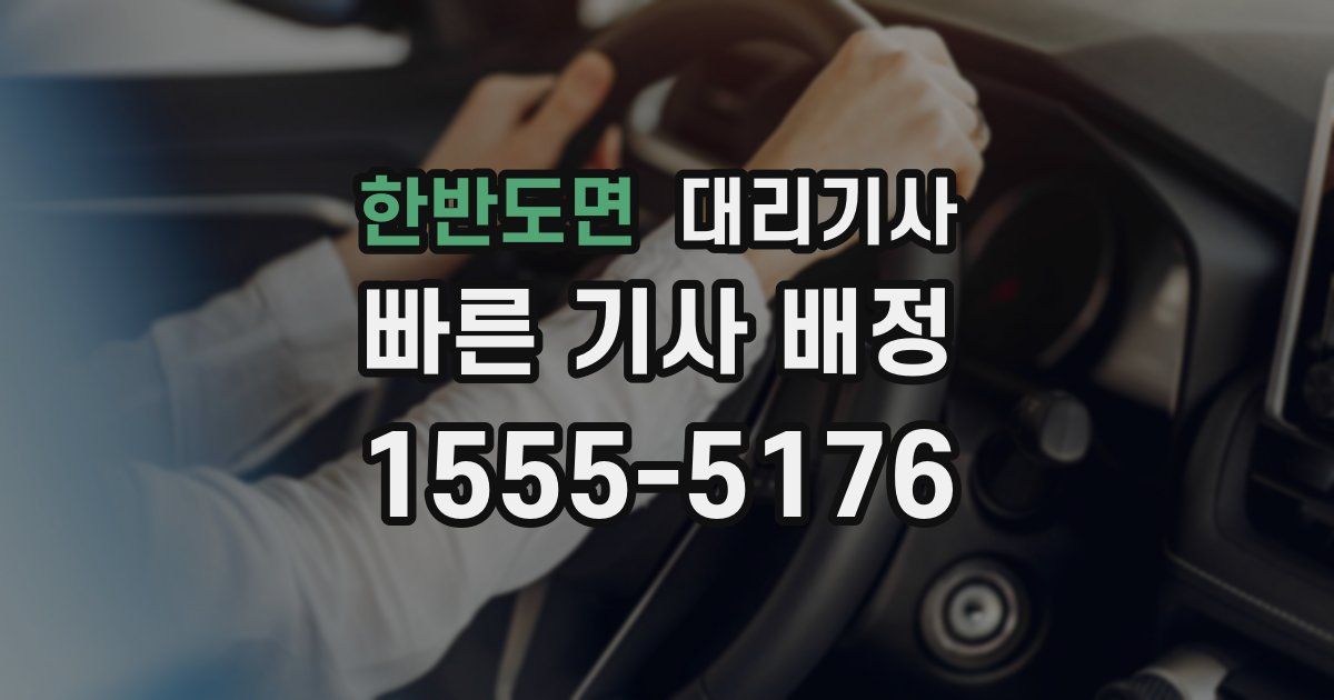 한반도면 대리기사