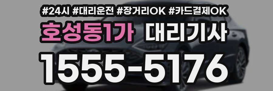 호성동1가 대리기사