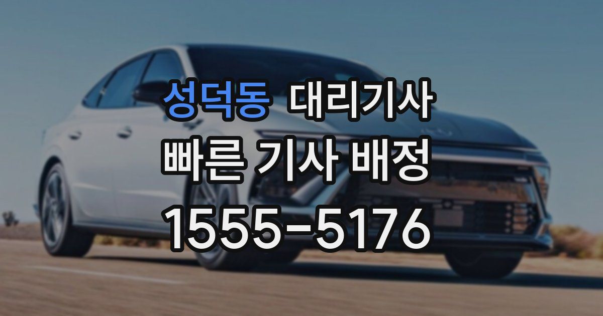 성덕동 대리기사