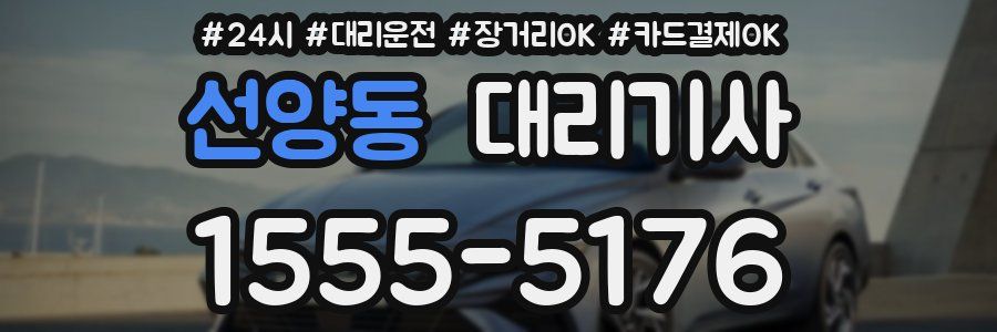 선양동 대리기사