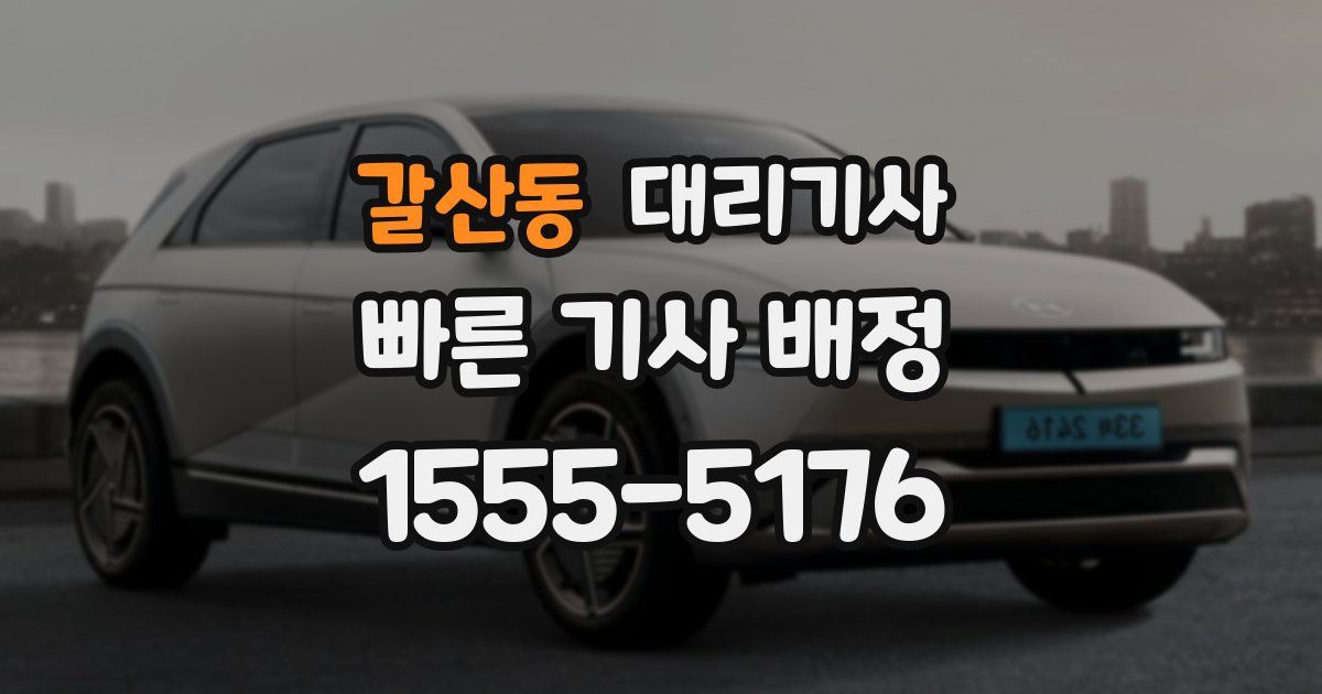 갈산동 대리기사